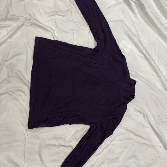 Lands' End Tops - Lands' End Women's Deep Purple Long Sleeve Mock Neck